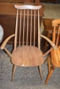 Vintage Ercol stick back carver chair