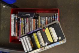 Quantity of assorted DVD's and cassettes