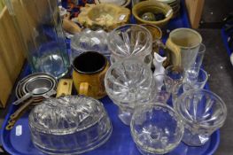Mixed Lot: Glass jelly moulds, glass dessert dishes and other items