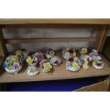 Collection of various porcelain flower models to include Royal Doulton and others