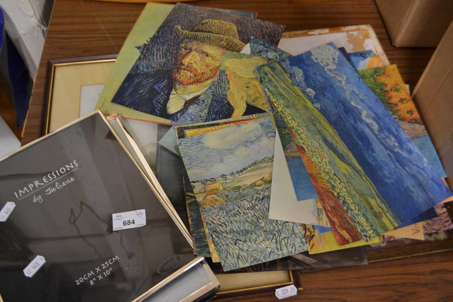 Quantity of assorted reproduction prints and picture frames