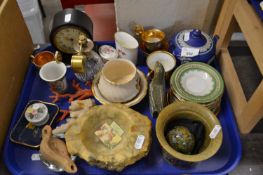 Mixed Lot: Stone ware ashtrays, coral, tea wares and other items