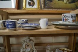 Mixed Lot: Blue and white tea wares and other assorted ceramics
