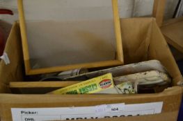 Box of various household sundries