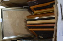 Box of assorted picture frames