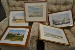 Quantity of assorted pictures and prints, mainly boating/coastal interest