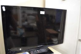 Panasonic flat screen TV and remote control