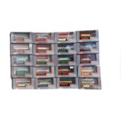 A collection of small boxed and cased Corgi 'Original Omnibus Company' die-cast model buses,
