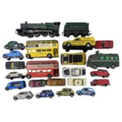 A mixed lot of playworn die-cast vehicles, to include: - Various Corgi / Corgi Junior - A Dinky
