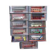 A collection of large boxed and cased Corgi 'Original Omnibus Company' die-cast model buses,