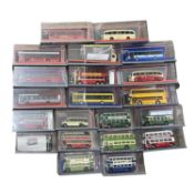 A collection of cased Corgi 'Original Omnibus Company' die-cast model buses. Including London