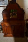 Victorian mahogany chiffonier with arched mirrored back
