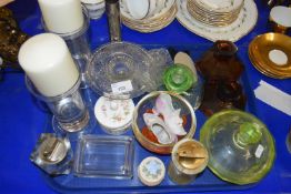 Mixed Lot: Various dressing table candlesticks and other assorted items