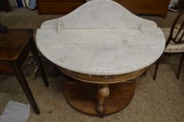 Victorian marble topped Duchess style wash stand, 105cm wide