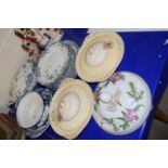 Mixed Lot: Staffordshire dinner wares and other ceramics