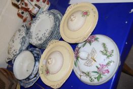 Mixed Lot: Staffordshire dinner wares and other ceramics