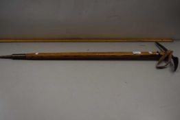 Vintage wooden handled ice axe