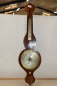 19th Century rosewood cased barometer