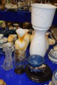 Mixed Lot: Various assorted vases, modern jardiniere and stand etc