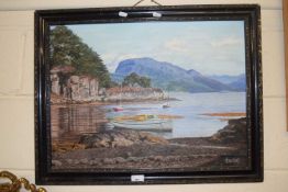 A J Croxford, Loch Karron, oil on board, framed