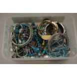 Box of various assorted costume jewellery