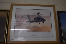 Rick Herter, Convoy Escort, coloured print, framed and glazed