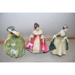 Group of three Royal Doulton figurines Southern Belle, Buttercup and Elegance (3)