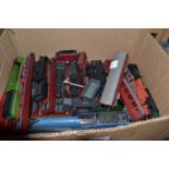 Quantity of assorted model trains and carriages