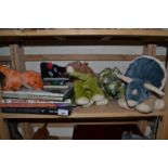 Quantity of dinosaur books and dinosaur cuddly toys