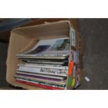 Box of various art related magazines and auction catalogues