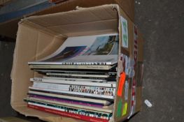 Box of various art related magazines and auction catalogues