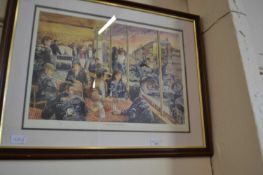 Roy Barratt, Three Minute Hereos, coloured print, framed and glazed