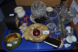 Mixed Lot: Stone ware ashtrays, coral, tea wares and other items