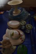 Mixed Lot: Various glass and ceramics to include a range of dishes, a hat shaped wall pocket and