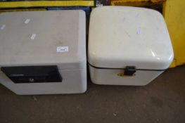 Two fire proof safes,