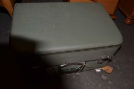 Vintage sage green suitcase