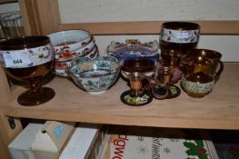 Mixed Lot: Lustre ware items, Japanese dishes etc