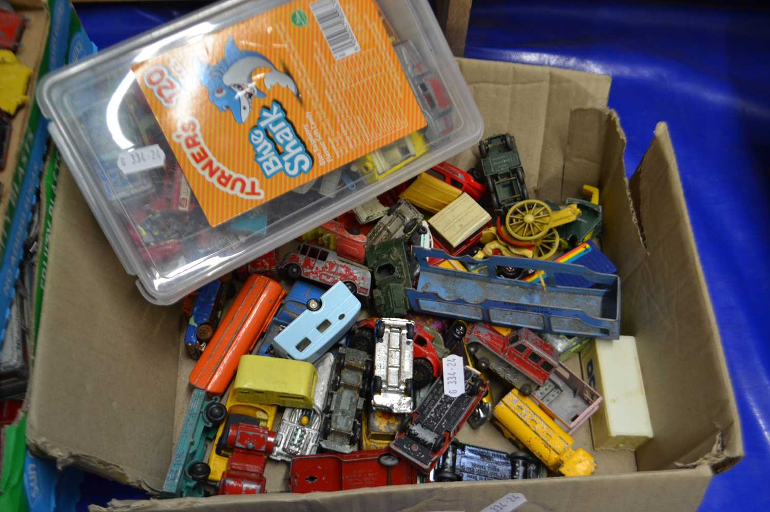 Quantity of children's toy cars and models, play worn