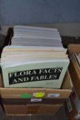 1 box of books - Australian Geographic including Vol 1 1986 and Flora Facts and Fables