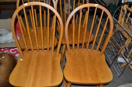 Set of four kitchen dining chairs