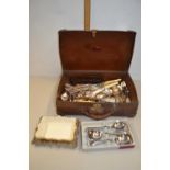 Small case containing various cutlery etc