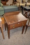 Early 20th Century oak single drawer side table, 65cm wide