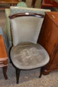 Early 20th Century side chair with X formed frame