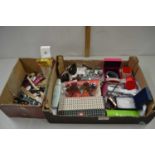 Box of various assorted watches, jewellery boxes etc