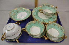 Quantity of Royal Crown Derby gilt decorated tea wares