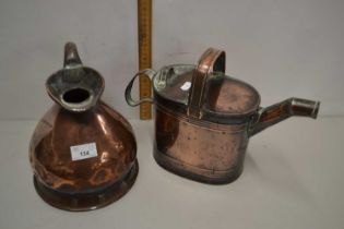 Copper jug and a copper hot water can