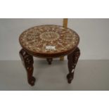 Small inlaid Shisham occassional table