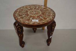 Small inlaid Shisham occassional table