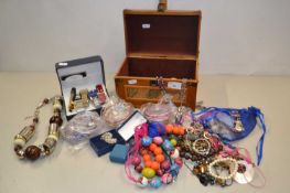 Box of various modern bangles and costume jewellery