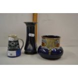 Mixed Lot: Three various small Doulton vases